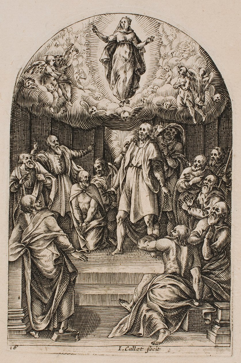 L’Assunzione, dalla serie “Immagini di Roma” da Jacques Callot