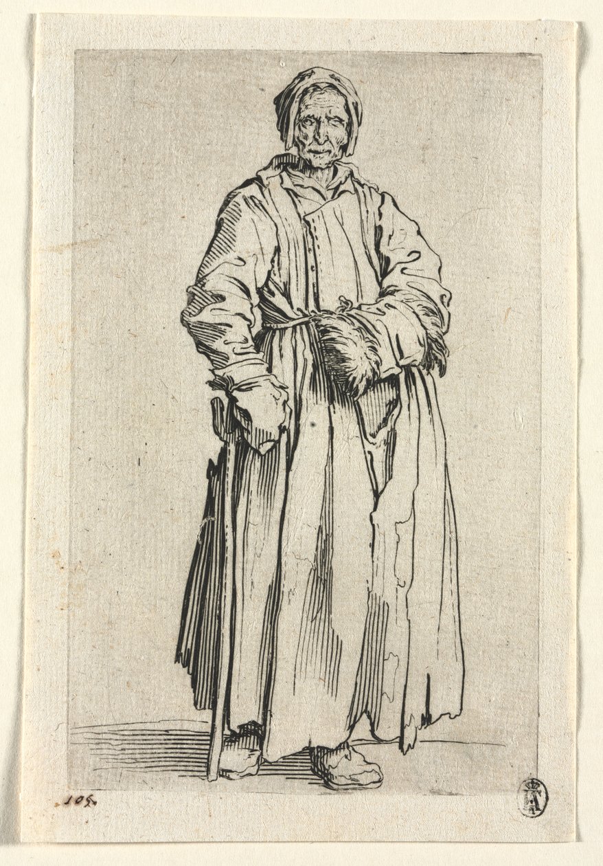I mendicanti: Donna con un occhio solo da Jacques Callot