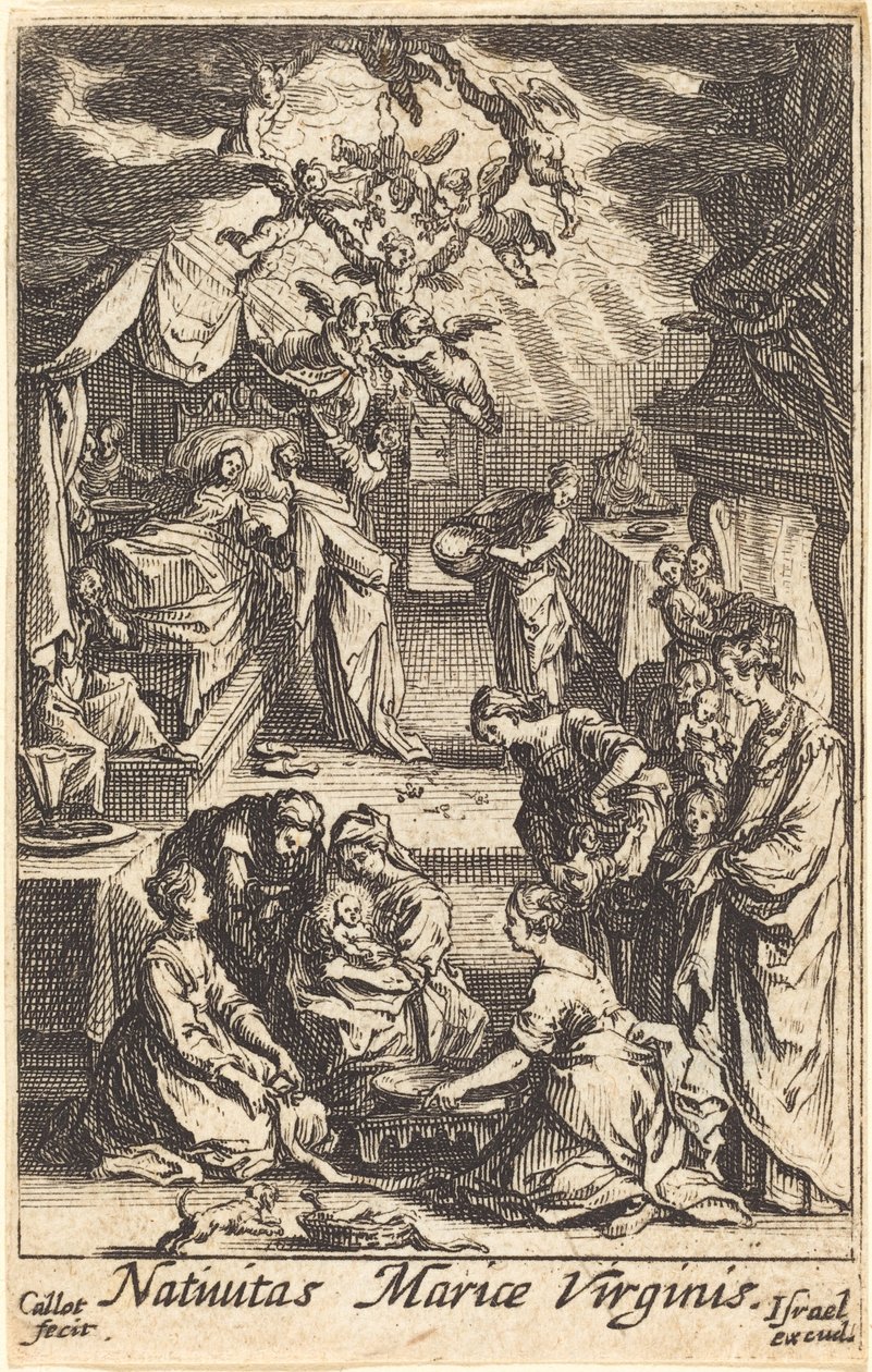 La nascita della Vergine da Jacques Callot