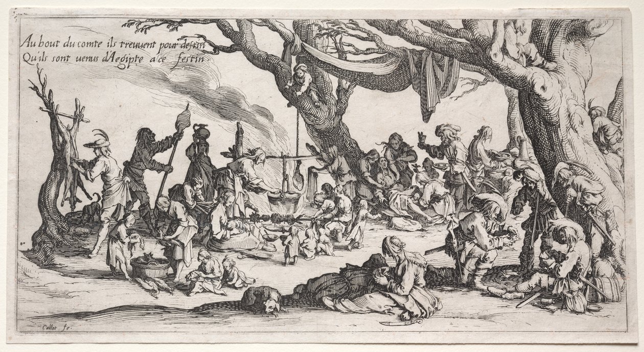 I Bohémien: Il Luogo di Sosta: La Festa dei Bohémien da Jacques Callot