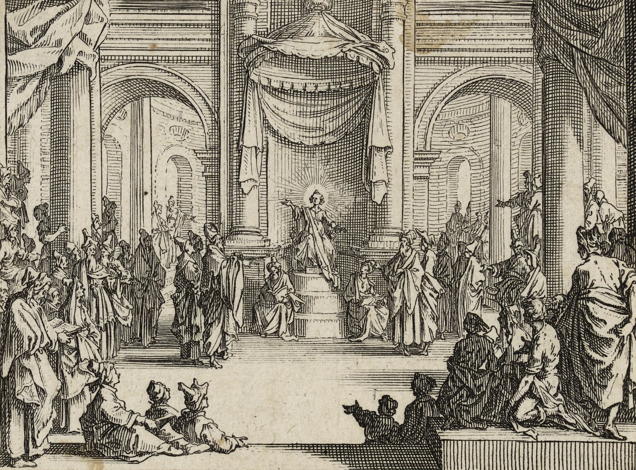 Il giovane Gesù tra i dottori, 1635 da Jacques Callot