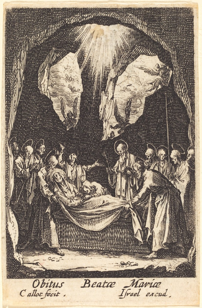 La sepoltura della Vergine da Jacques Callot