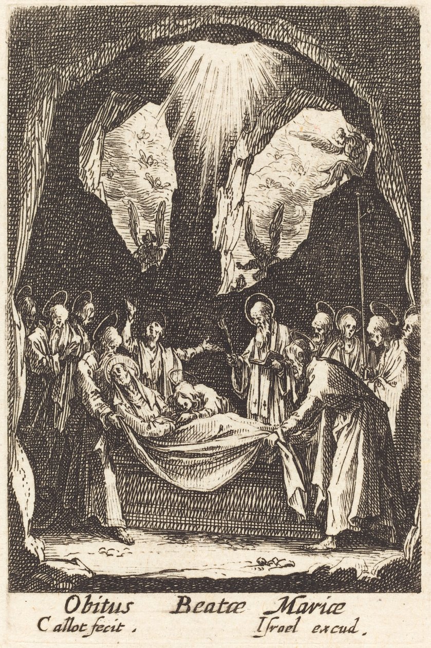 La sepoltura della Vergine, nel o dopo il 1630 da Jacques Callot