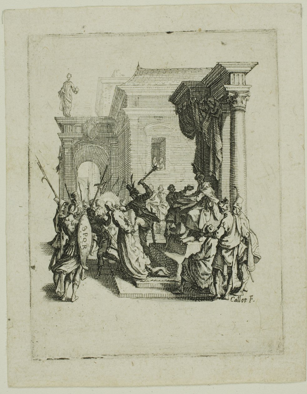 La condanna a morte, da La piccola passione da Jacques Callot