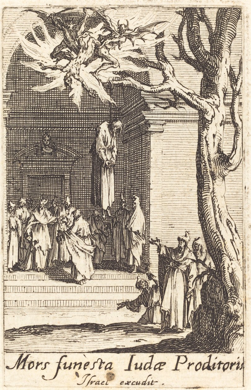 La morte di Giuda da Jacques Callot