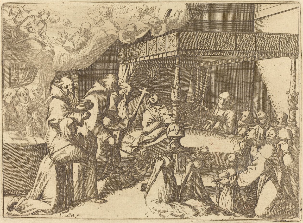La morte della regina da Jacques Callot