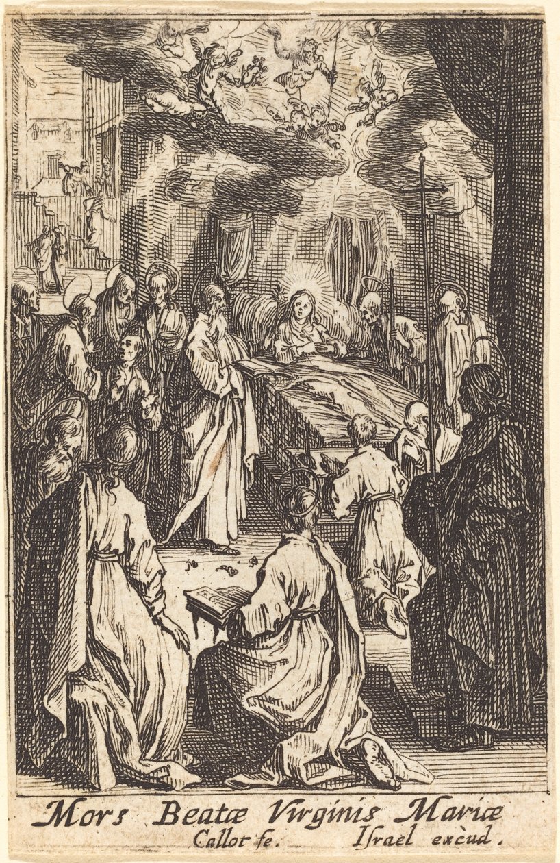 La morte della Vergine da Jacques Callot
