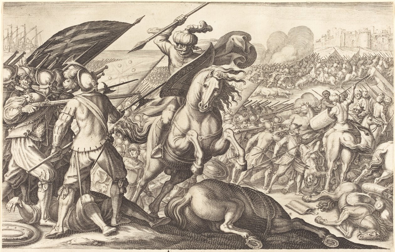 La sconfitta della cavalleria turca da Jacques Callot