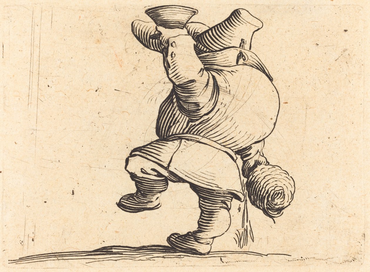 Il Bevitore, Vista Posteriore da Jacques Callot
