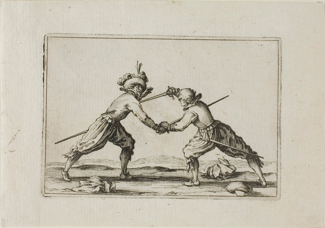Il duello con le spade, da I Capricci da Jacques Callot