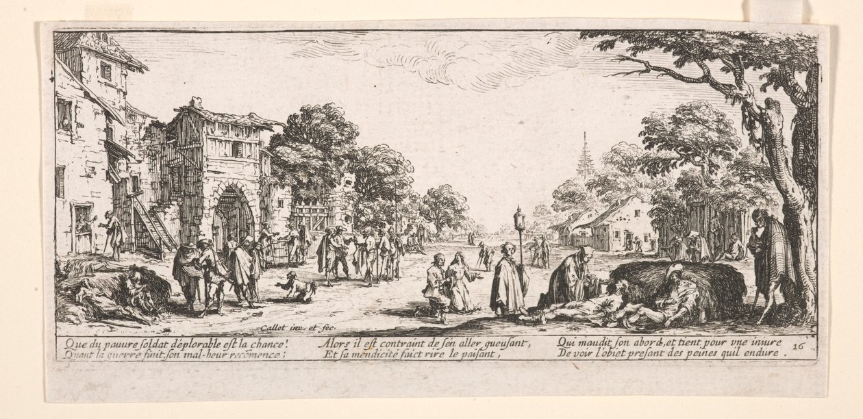 Il morente lungo la strada da Jacques Callot
