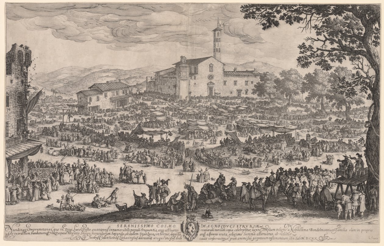 La fiera di Impruneta da Jacques Callot