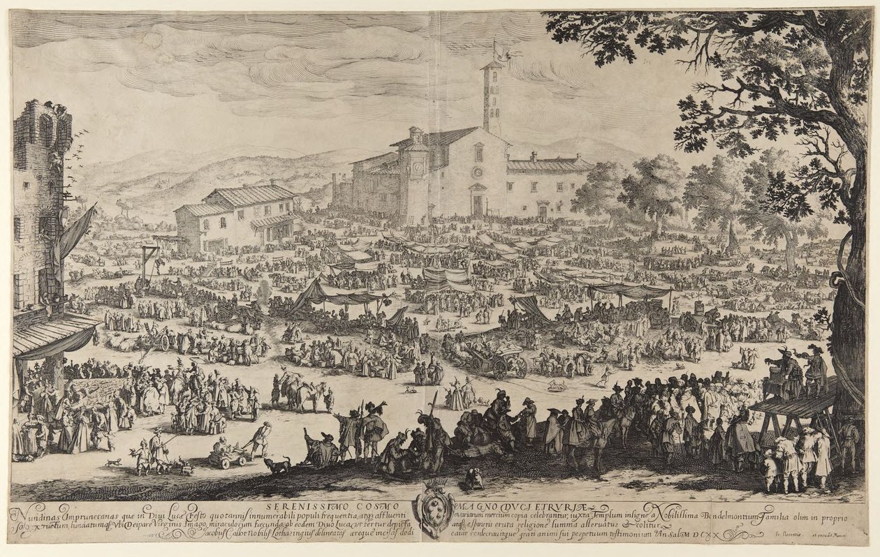 La fiera di Impruneta da Jacques Callot