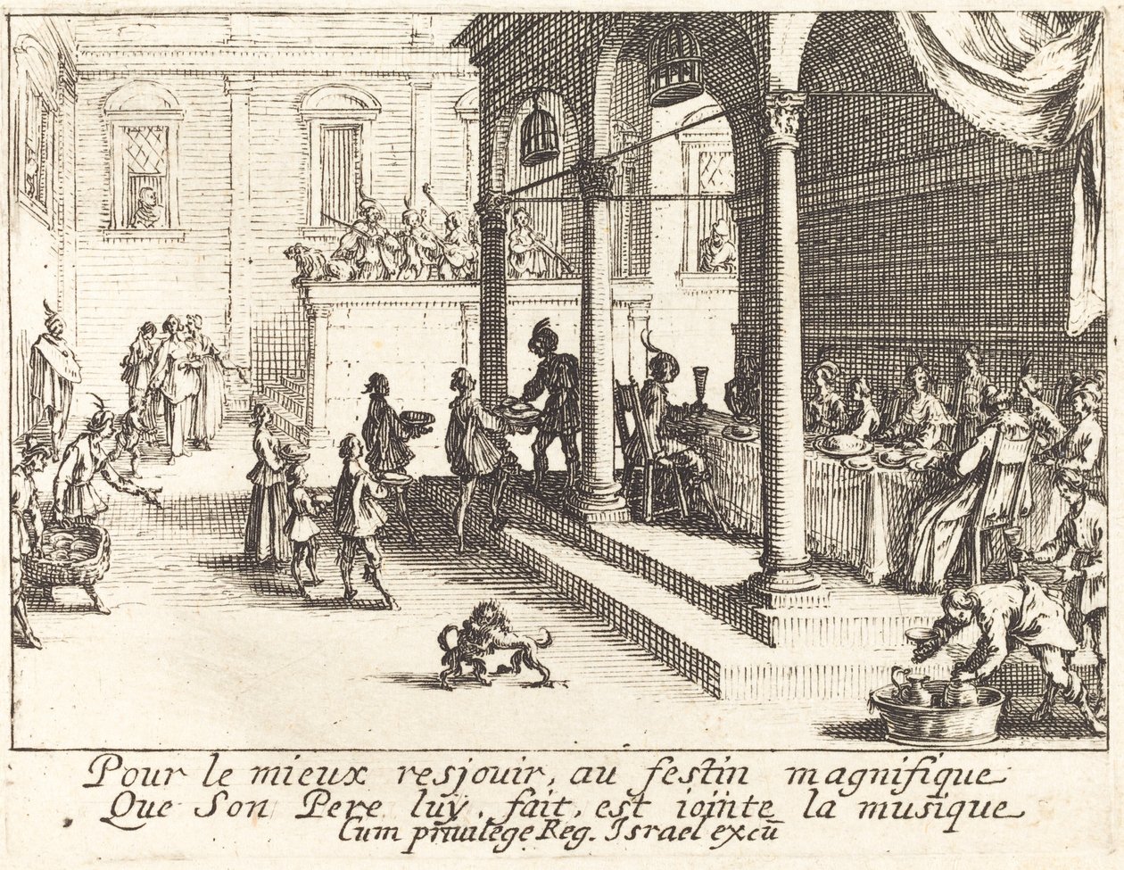 Il banchetto da Jacques Callot