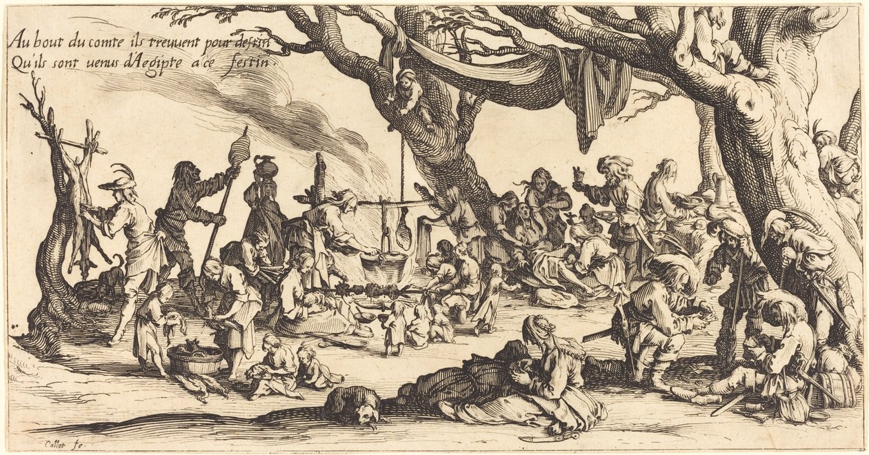 La festa dei boemi da Jacques Callot