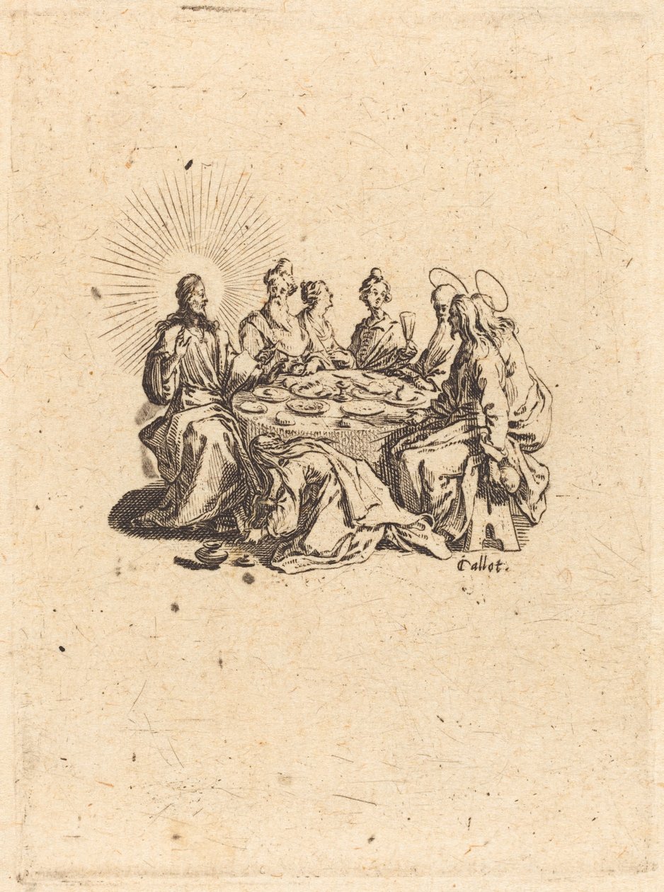 Il banchetto dei farisei da Jacques Callot