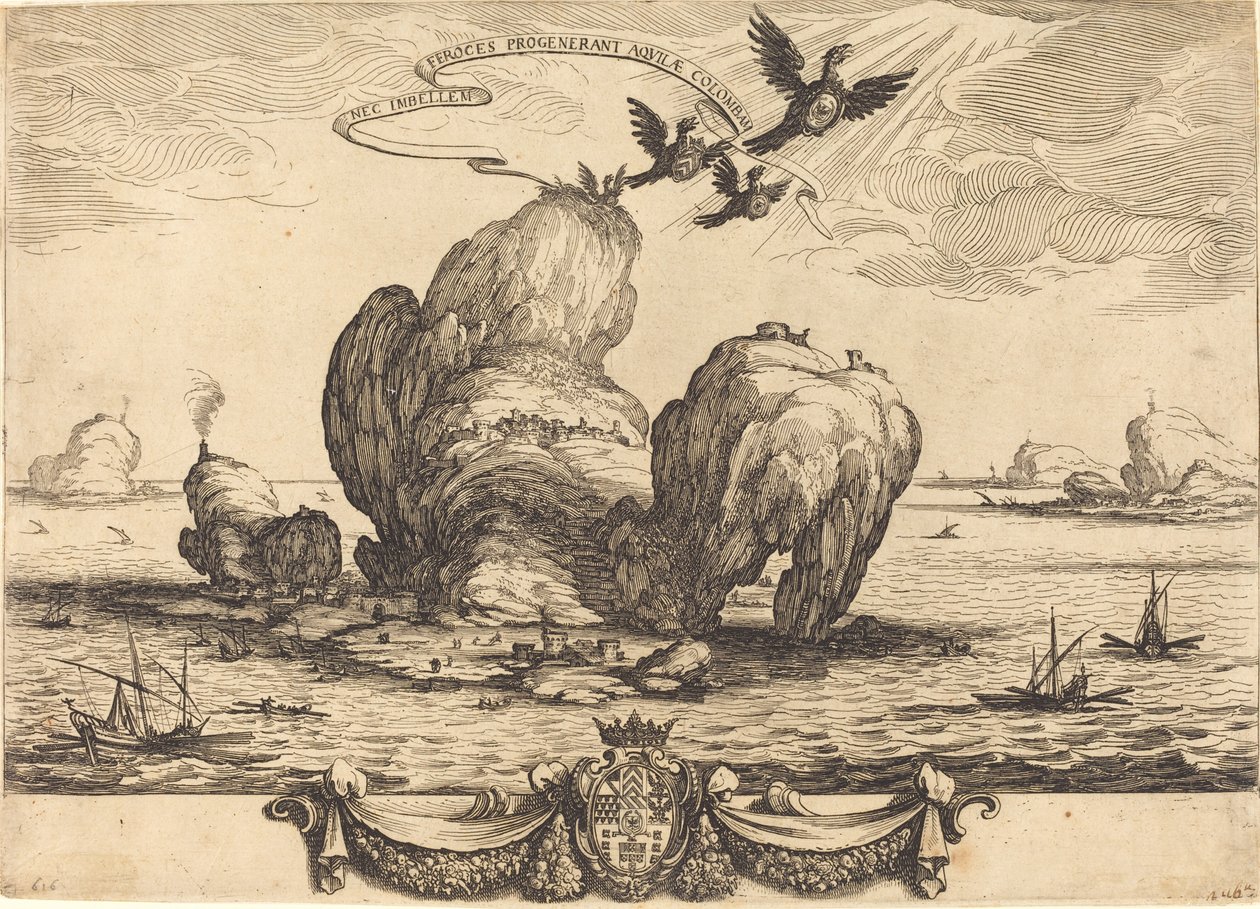 La grande roccia da Jacques Callot