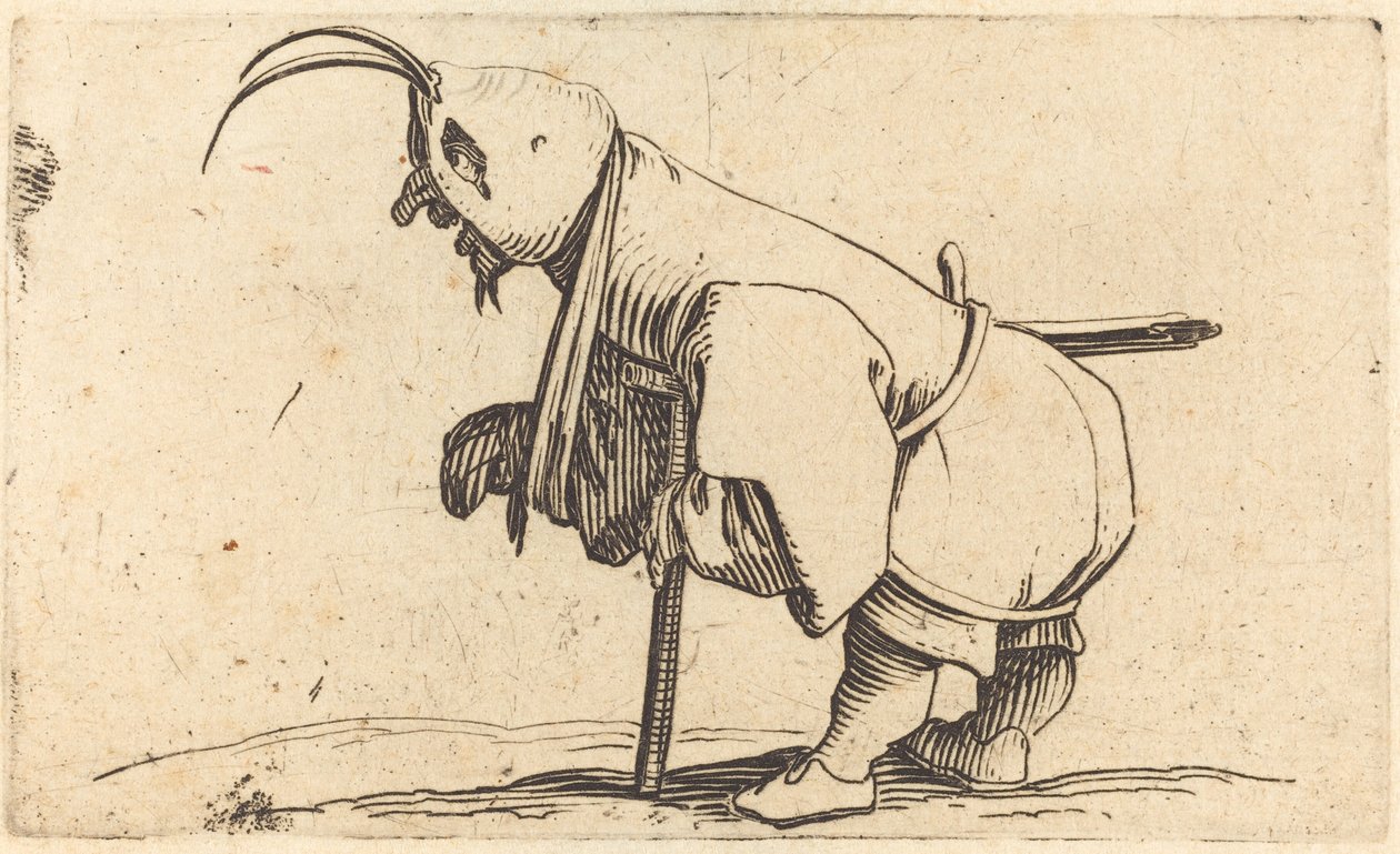 Il mendicante incappucciato da Jacques Callot