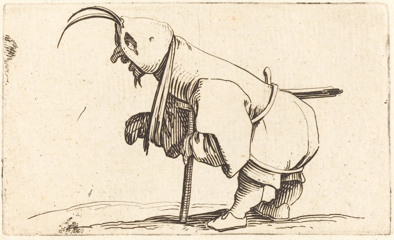 Il mendicante incappucciato da Jacques Callot