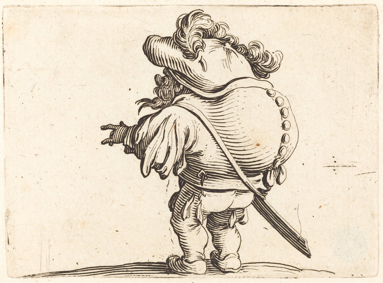 Il gobbo con il cappello piumato da Jacques Callot