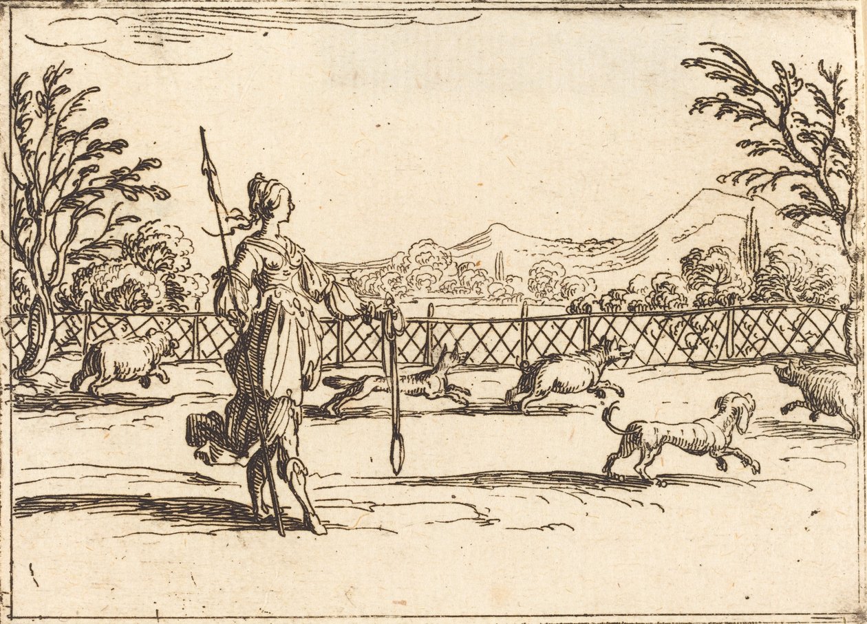 La cacciatrice da Jacques Callot