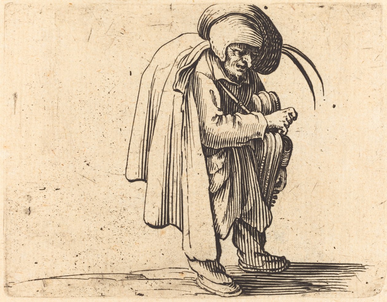 Il suonatore di ghironda da Jacques Callot