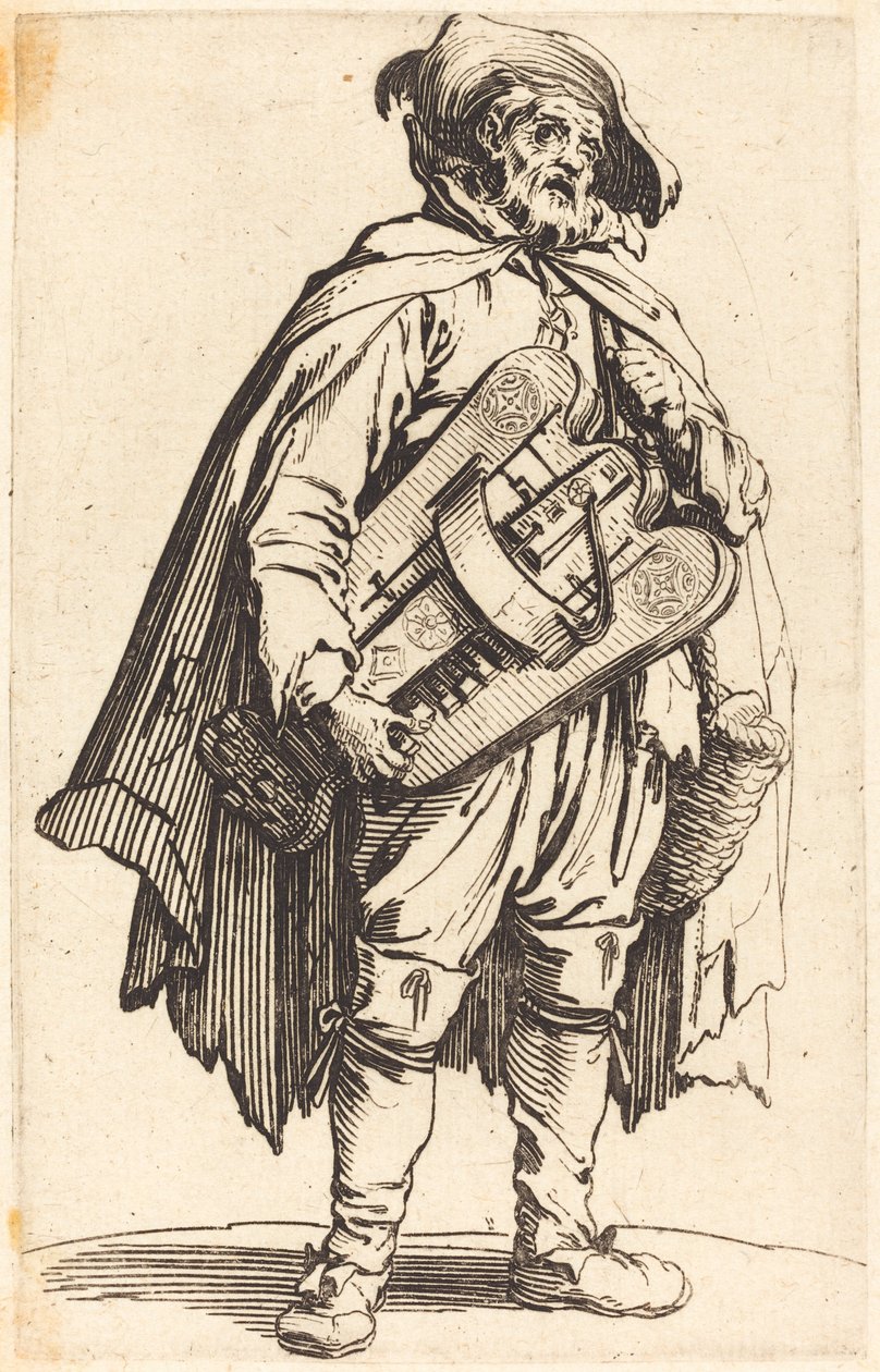Il suonatore di ghironda da Jacques Callot