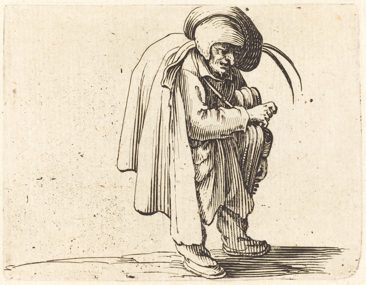 Il suonatore di ghironda da Jacques Callot