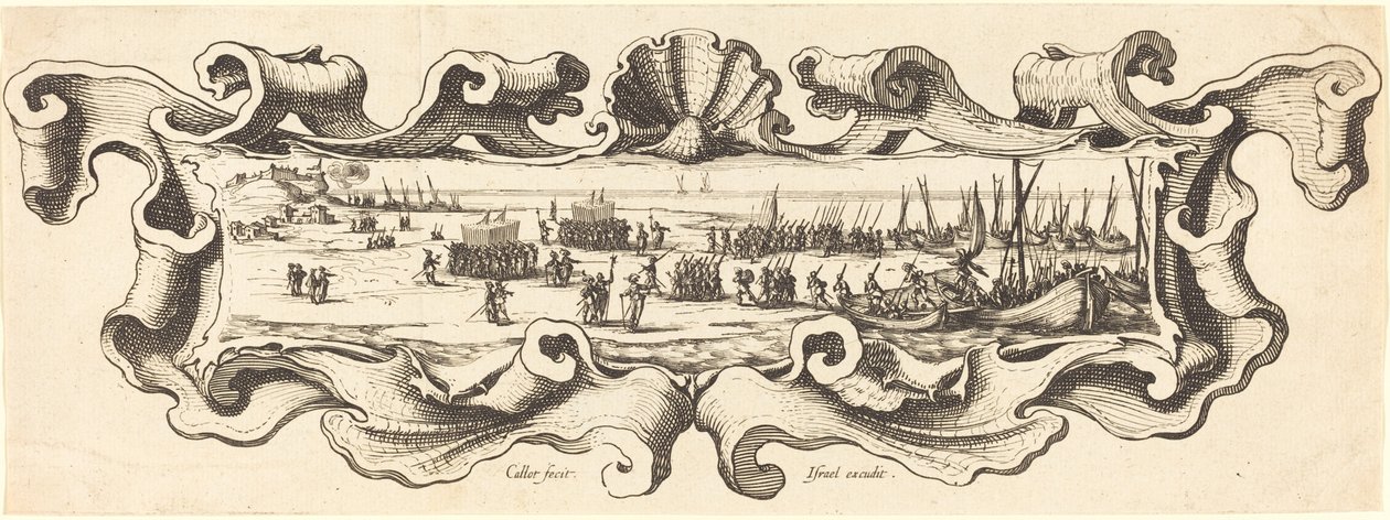 Lo sbarco delle truppe da Jacques Callot