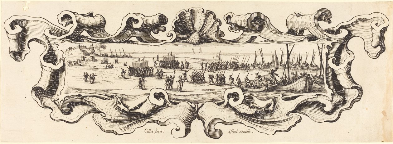 Lo sbarco delle truppe da Jacques Callot