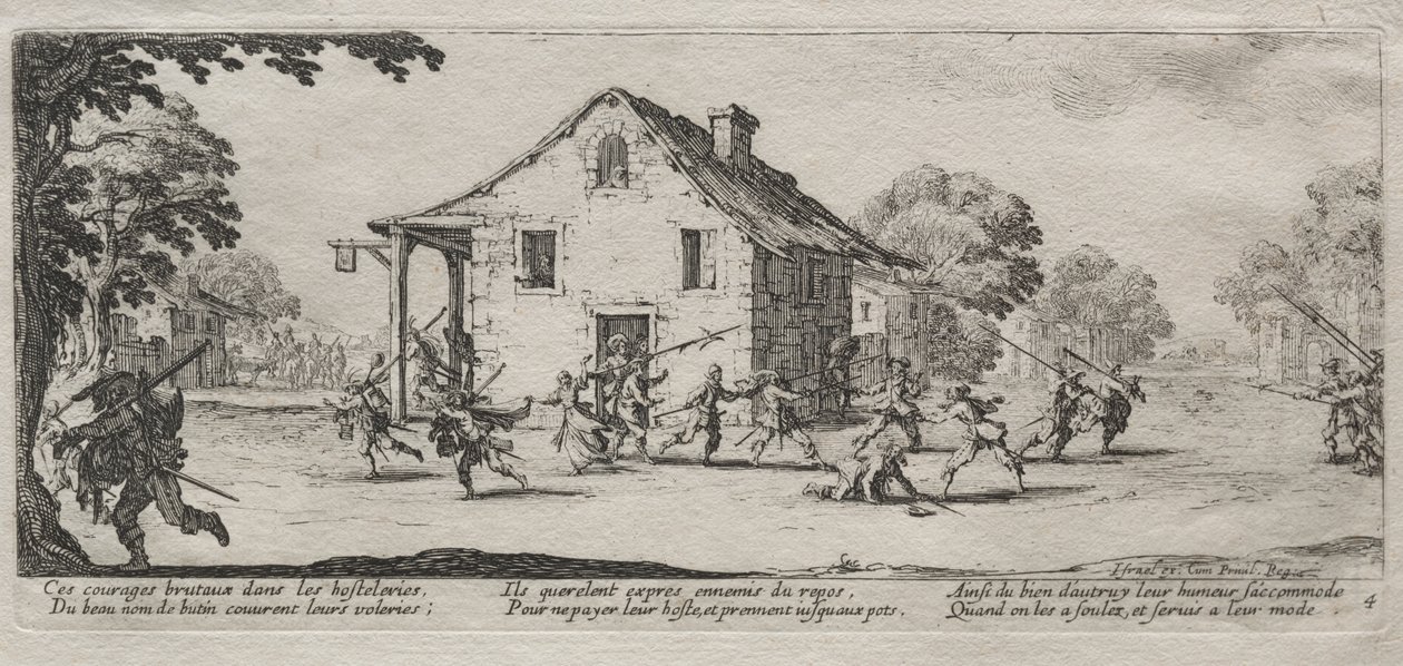 Le grandi miserie della guerra: Il saccheggio da Jacques Callot