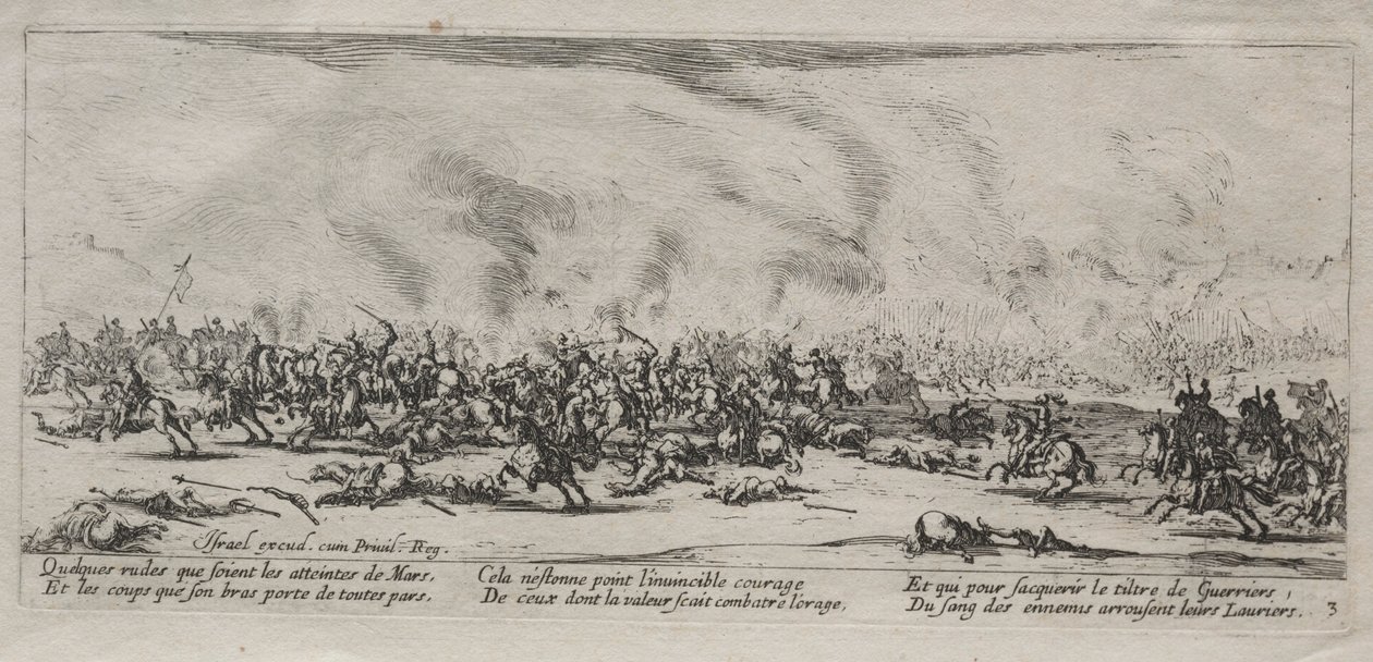 Le Grandi Miserie della Guerra: La Battaglia, 1633 da Jacques Callot