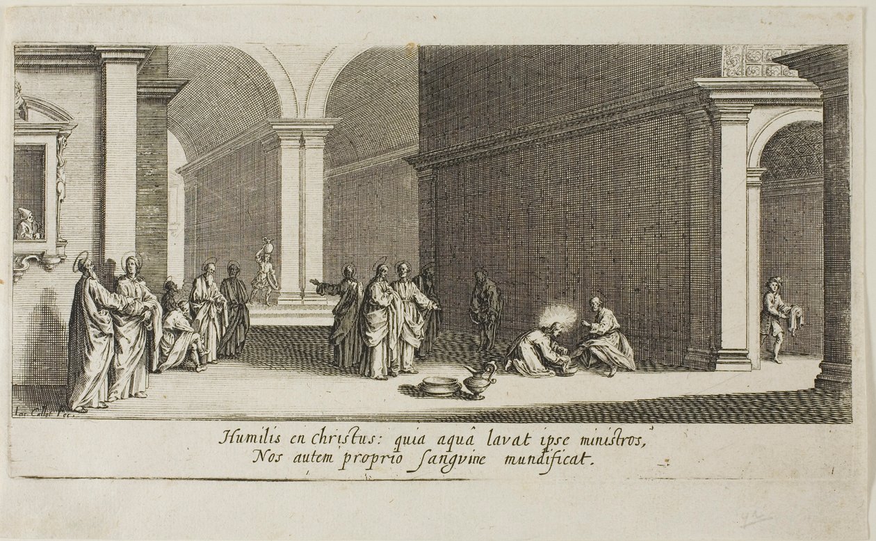 La grande roccia, da Varie scene disegnate a Firenze da Jacques Callot