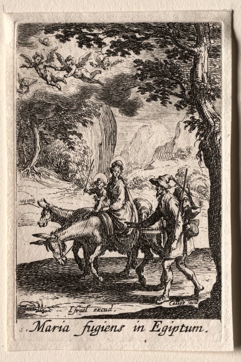La vita della Vergine: La fuga in Egitto da Jacques Callot