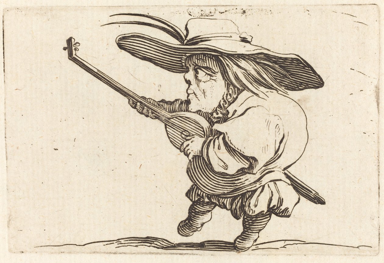Il suonatore di liuto da Jacques Callot
