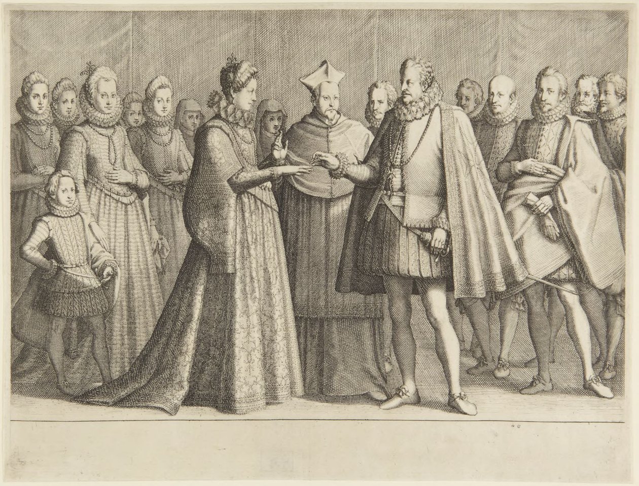 Il matrimonio di Ferdinando I da Jacques Callot