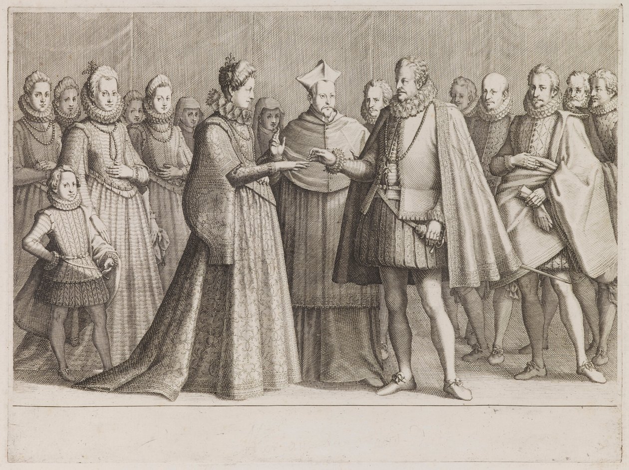 Il matrimonio di Ferdinando I con Cristina di Lorena, dalla serie «La vita di Ferdinando de