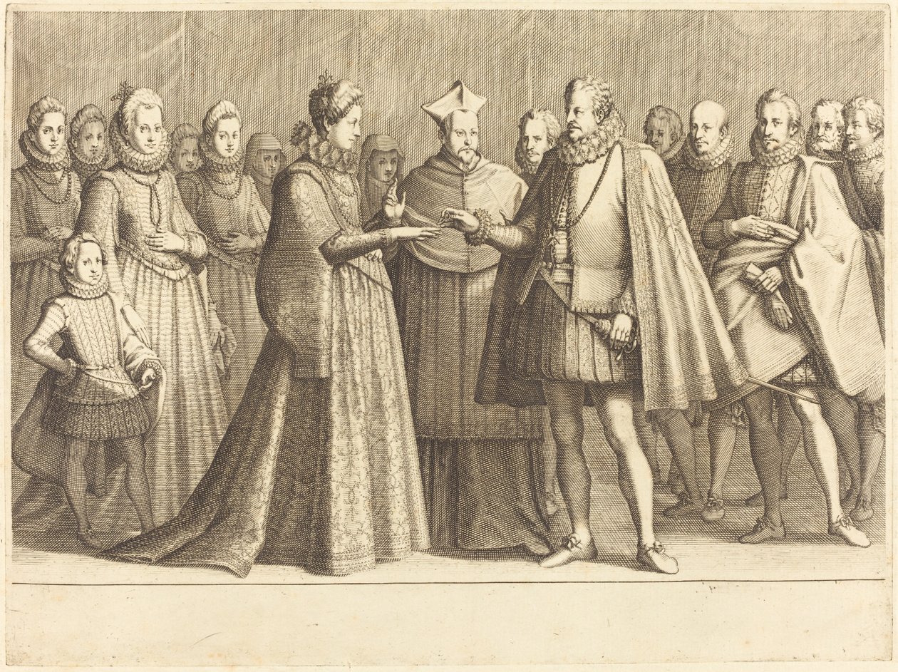 Il matrimonio di Ferdinando e Cristina di Lorena da Jacques Callot