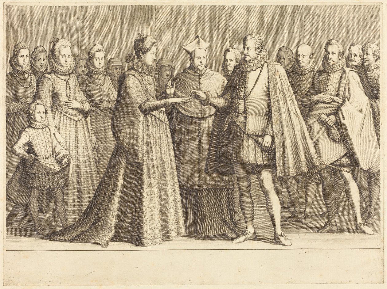 Il matrimonio di Ferdinando e Cristina di Lorena da Jacques Callot