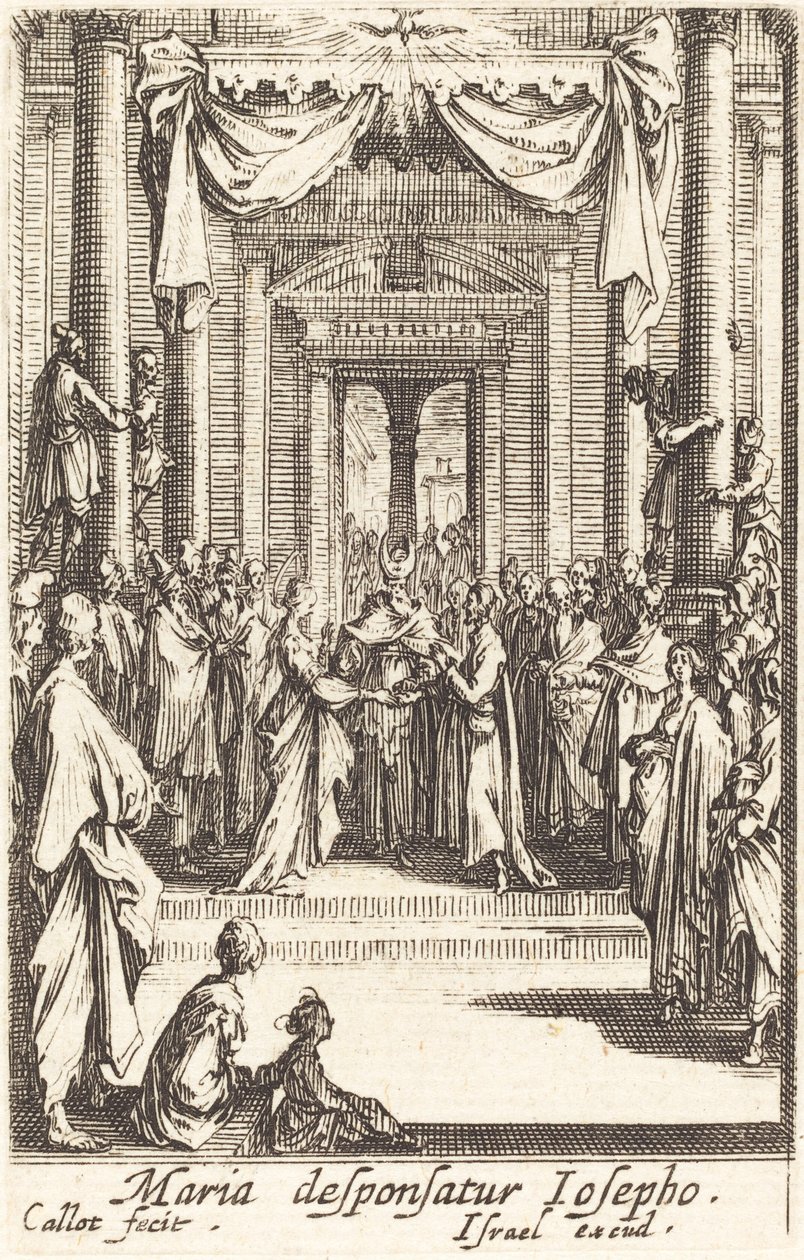 Il matrimonio della Vergine da Jacques Callot