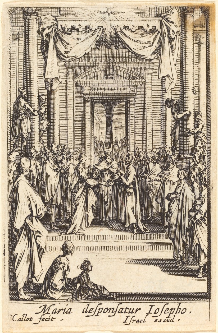 Il matrimonio della Vergine da Jacques Callot