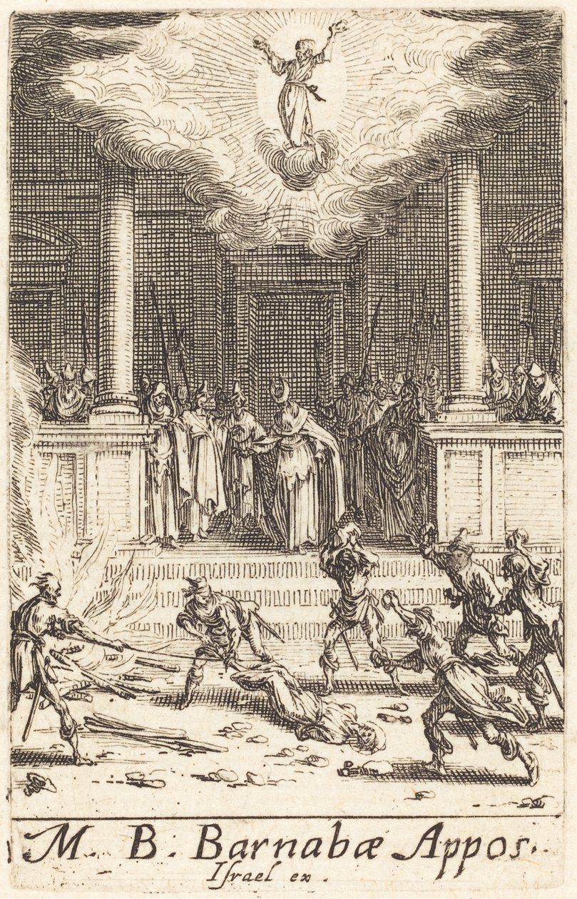 Il martirio di San Barnaba, ca. 1634-1635 da Jacques Callot