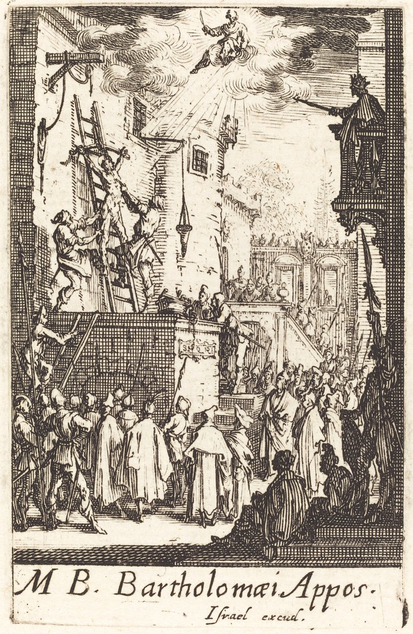 Il martirio di San Bartolomeo, c. 1634-1635 da Jacques Callot