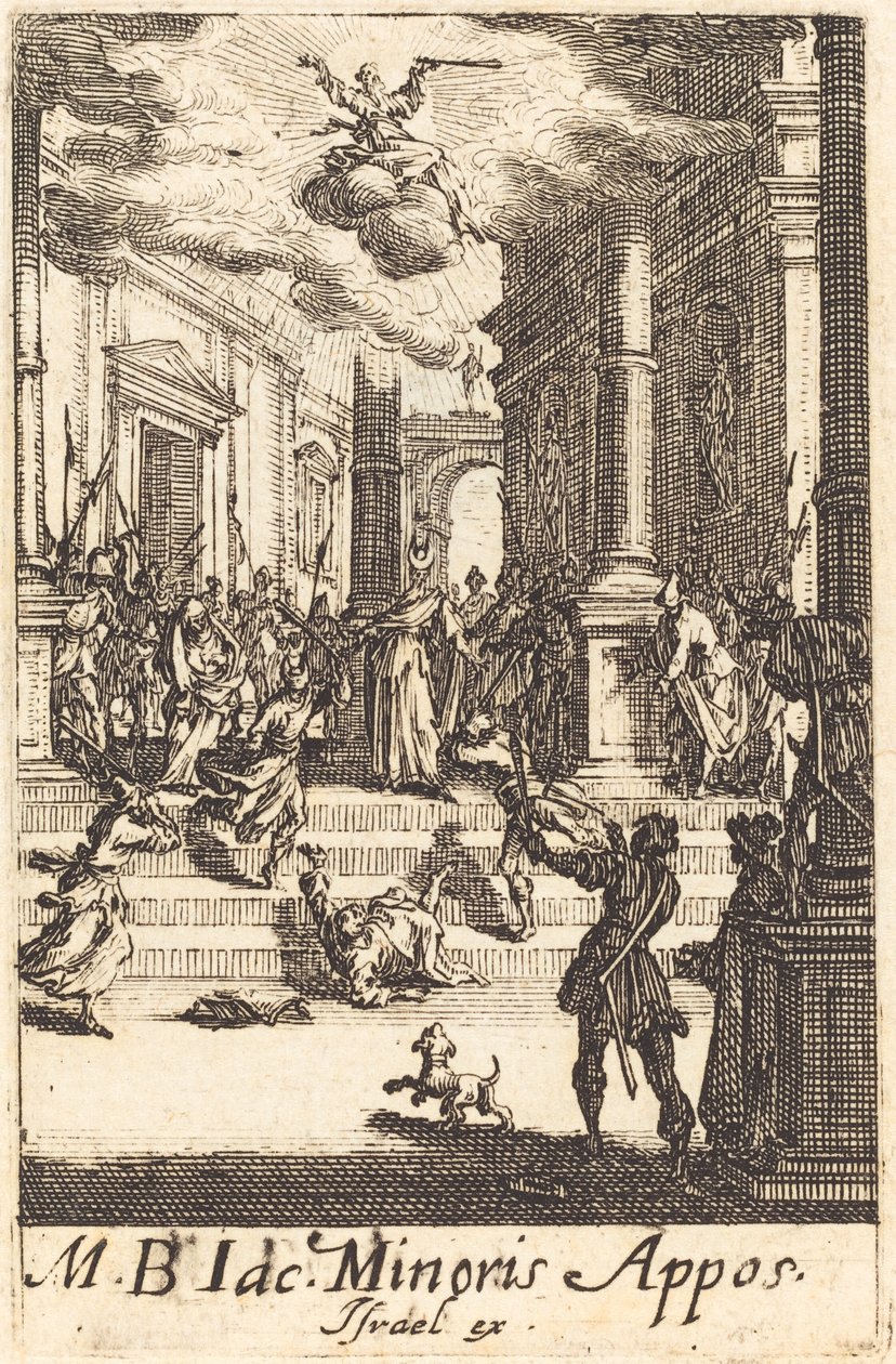 Il martirio di San Giacomo Minore, c. 1634-1635 da Jacques Callot