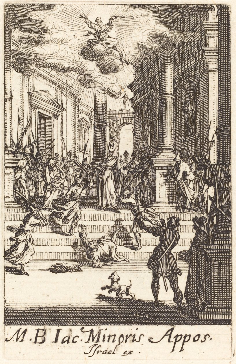 Il martirio di San Giacomo Minore, c. 1634-1635 da Jacques Callot