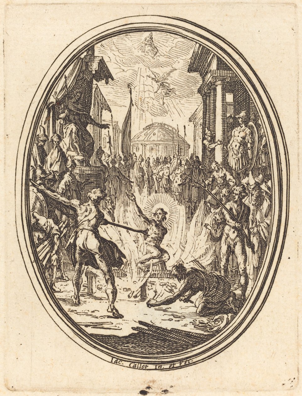 Il martirio di San Lorenzo da Jacques Callot