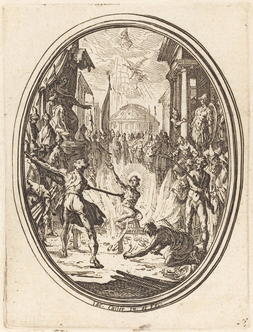 Il martirio di San Lorenzo da Jacques Callot