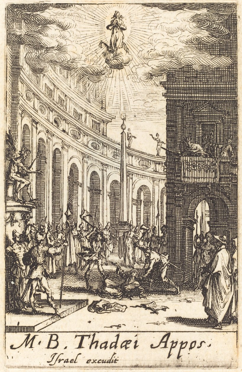 Il martirio di San Taddeo da Jacques Callot