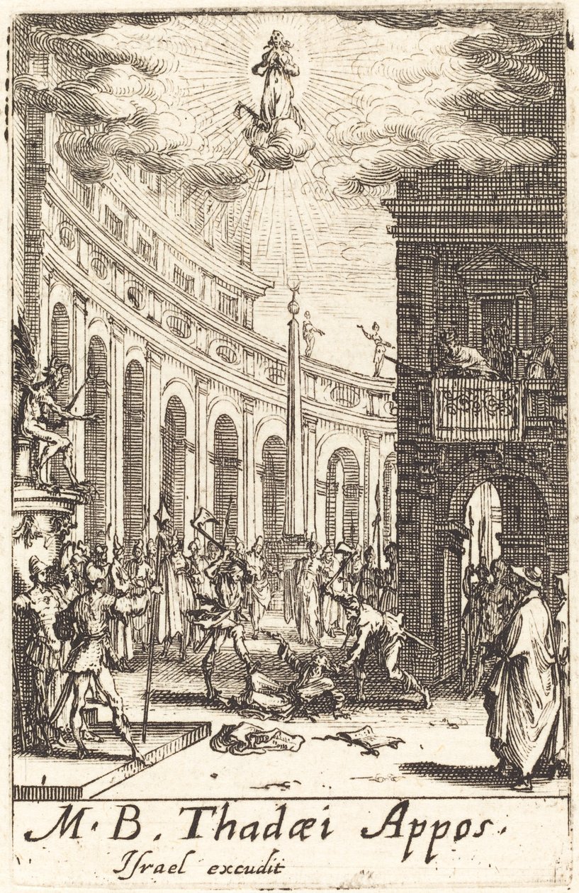 Il martirio di San Taddeo da Jacques Callot