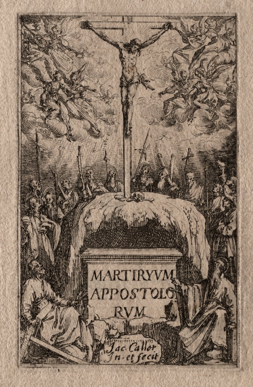 Il Martirio degli Apostoli: Frontespizio da Jacques Callot